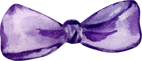 Indigo Watercolor Bow